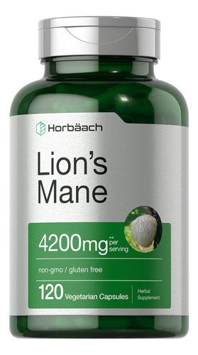 Extracto De Hongo Melena De León 4200 Mg 120 Cápsulas Sabor Sin Sabor
