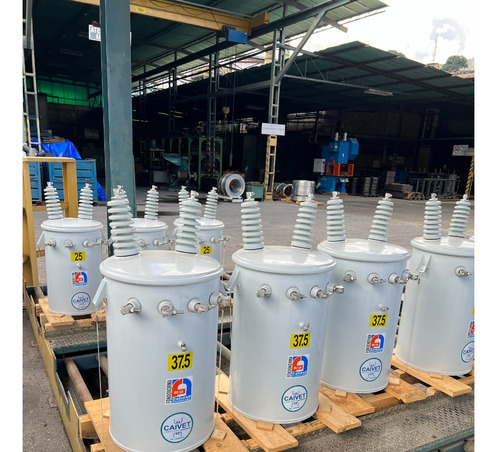 Transformador Monofasico De 37,5kva 13.800v/240-120v Caivet