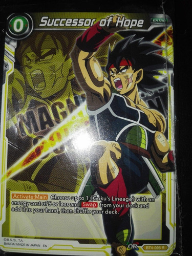 Successor Of Hope - Expansion Deck Box-carta Dragon Ball Tcg