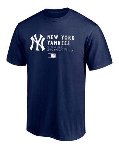 Playera Algodón Yankees New York Baseball Logo Dugout Team