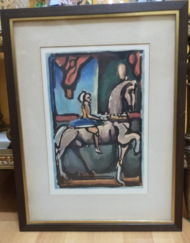 Imagen 1 de 2 de Cuadro: G Rouault Equestrienne The Circus Of The Falling Sta