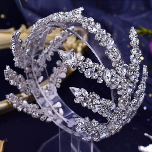 Diadema De Boda Con Diamantes De Imitación Plateada Para