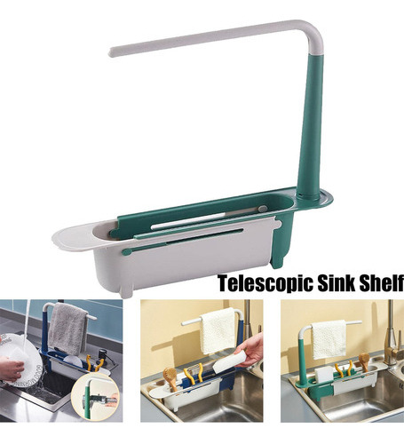 Estante Telescópico De Almacenamiento De Fregadero Mejorado