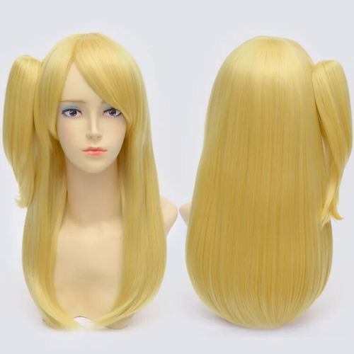 Peluca De Cosplay Dorada Recta De Lucy Heartfilia De Fairy T