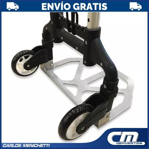 Carro Plegable Carrito Zorra con ruedas Aluminio 125 kg