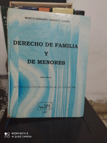 Libro,  Derecho De Familia Y De Menores- Ed. 5