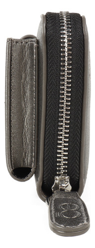 Cartera Cloe Para Mujer Porta Celular Redpocket Color Plateado