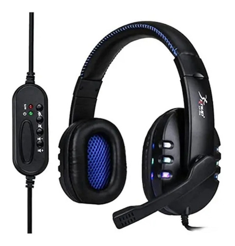 Imagem 1 de 6 de Fone De Ouvido Gamer Knup Kp-359 Com Conexão Usb E Controle