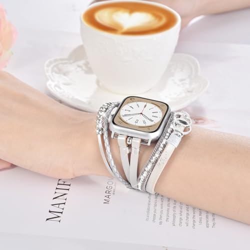 Pulsera De Cuero Bohemia Compatible Con Apple Watch Band De