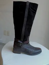 Comprar Botas De Dama Talle 40.5 En Cuero Natural Marrón Chocolate