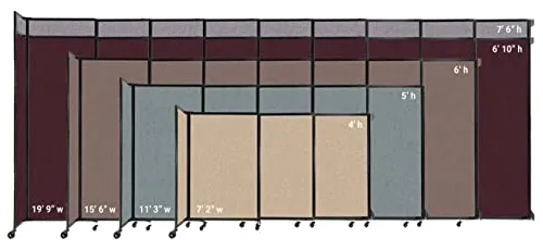 Divisor De Ambiente Deslizable Montado En Pared
