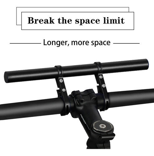 Extensión De Manillar Doble Aluminio 11.8 Para Bicicleta Color