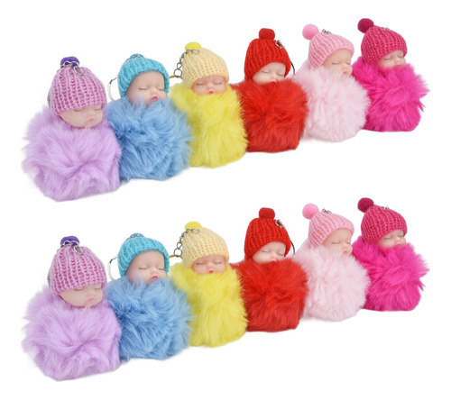 Llavero Con Forma De Muñeco Para Bebé Dormido, 12 Unidades,