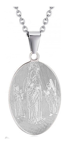 Collar Medalla Nuestra Señora Del Rosario De Chinquinquira .
