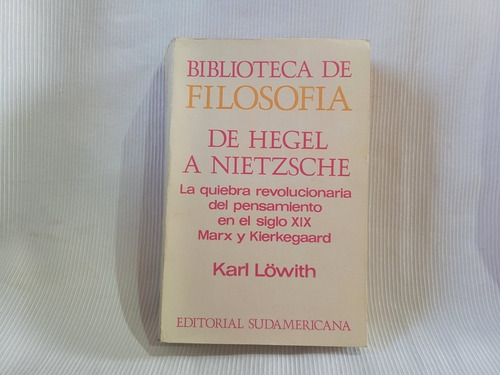 Imagen 1 de 9 de De Hegel A Nietzsche Karl Lowith Sudamericana