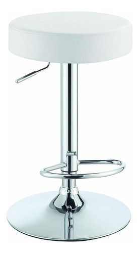 Taburete De Bar Ajustable Coaster Blanco 102550