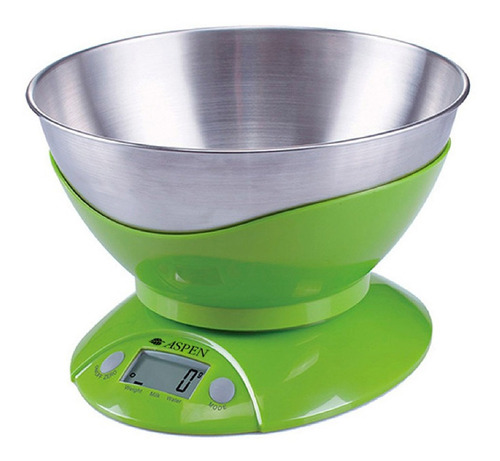 Balanza De Cocina Digital Aspen Ek3555 Hasta 3kg Verde Cuota