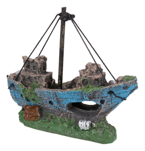 Adorno De Resina Para Barco De Pesca Y Acuario, Decoración D