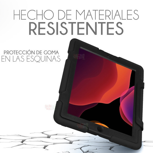 Funda Survivor Para iPad 2/3/4 Uso Rudo Resistente A Golpes Color Negro