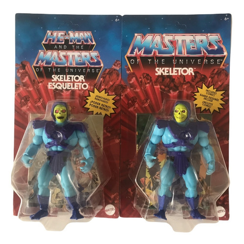 Skeletor Cabeza Retro Y Cabeza Vintage Motu Origins Mattel