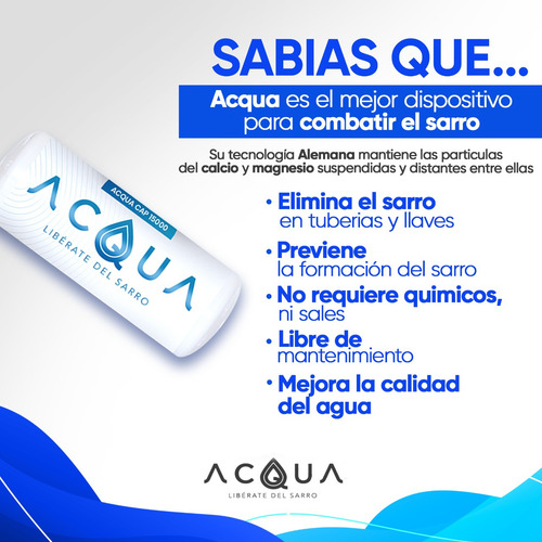 Acqua Cap 10000 Para Aljibe/cisterna De 9,500 A 12,500 Lits