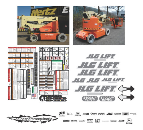 Kit De Calcas De Restauración Para JLG E400 Ajp Narrow