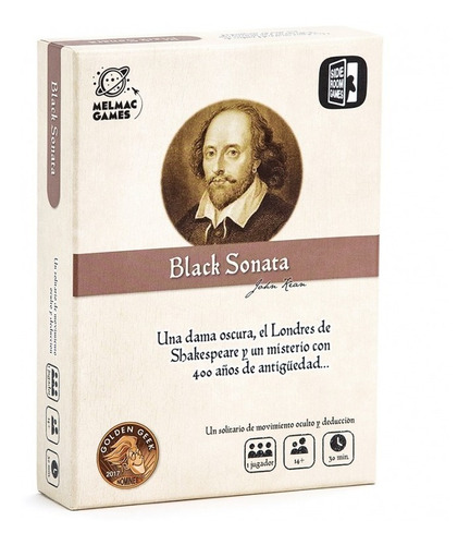 Juego De Mesa De Deduccion Literatura Black Sonata Español