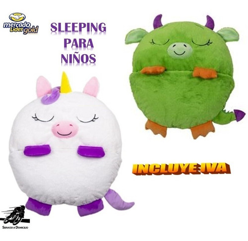 Sleeping Para Niños Tipo Peluche Almohada 132cm 52cm Inc Iva