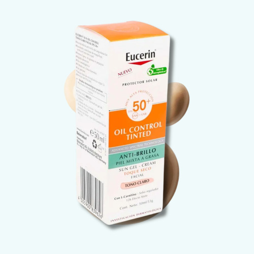 Eucerin Oil Control Toque Seco Gel Crema Spf 50 Claro