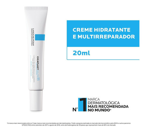 Multi-Reparador Baume B5 Cuerpo y Rostro Sin Perfume La Roche-Posay Cicaplast Caja 20ml