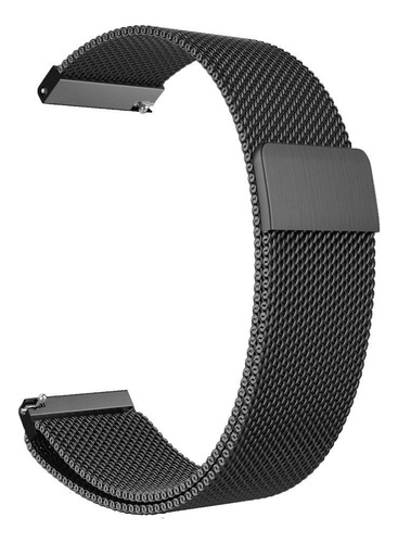 Pulseira Magnética Compatível Smartwatch Garmin Venu 3s 41mm Cor Preta