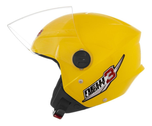 Capacete Moto Aberto New Liberty 3 Protork Amarelo 58