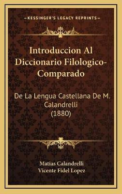 Libro Introduccion Al Diccionario Filologico-comparado - ...