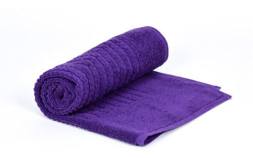 Tapete De Baño Imperial, Color Morado 100% Algodón 90x55