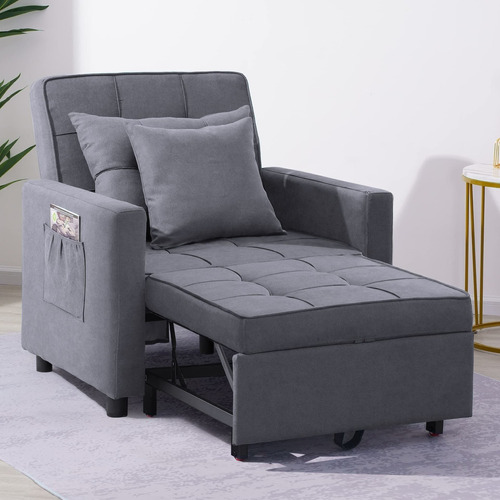 Silla Sofa Cama 3 1 Respaldo Ajustable Plegable Sillon