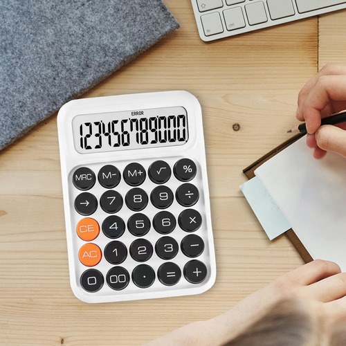 Calculadora De Mesa De 12 Dígitos, Calculadora Branco