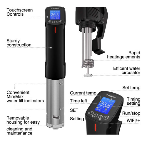 Wifi Sous Vide Precision Cooker Termal Inmersión Circu...