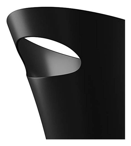 Papelera Umbra 0826101065, Polipropileno Negro Paquete De 1