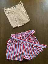 Comprar Combo Mujer Talle M Short De Vestir + Remera Gap