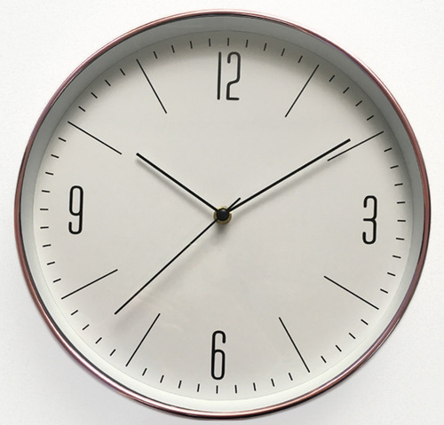 Imagen 2 de 3 de Reloj De Pared Modern Wall Clock Cobre