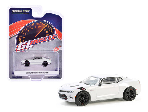 2018 Chevrolet Camaro Ss 1:64 Greenlight Color Blanco