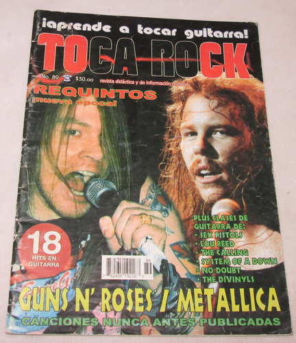 Guns N´ Roses / Metallica En Revista Toca Rock Del 2003