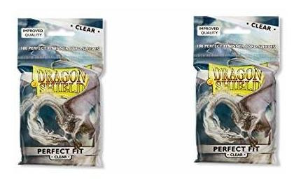 2 Packs Dragon Shield Inner Sleeve Clear Standard Z64nu