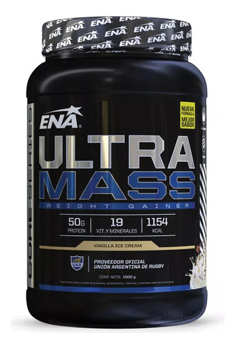 Ultra Mass Ena 1,5 Kg-ganador De Peso Masa Muscular Vainilla