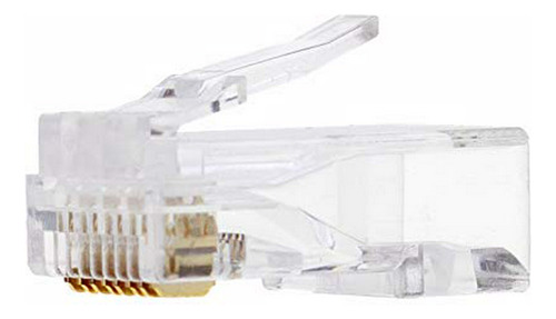 Cat6 Rj45 Conectores Crimp Para Sólidos Y Trenzados Por Cabl