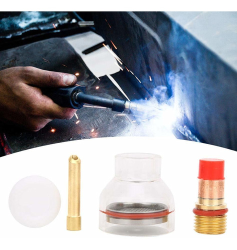 Tig Antorcha Ga Lente Collet Cuerpo Copa Vidrio Kit Para