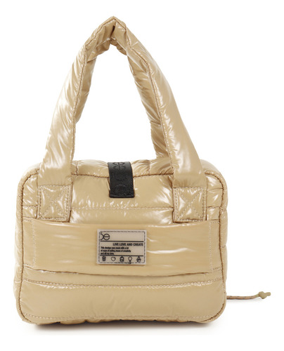 Neceser Cloe Unisex De Viaje Acolchado Color Marrón claro