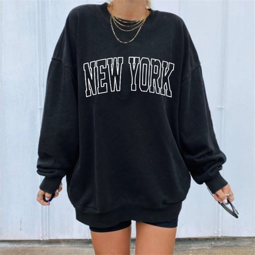 Sudadera Oversize Mujer 2022 Crewneck Pullover Primavera #a