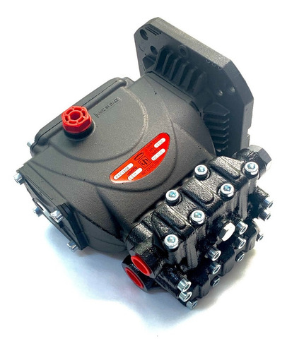 Bomba Cabezal Para Hidrolavadora Industrial 2 Hp Interpump Color Negro