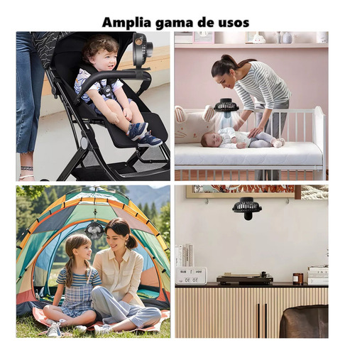 Ventilador De Escritorio Con Luz De Noche Y Clip Aspas